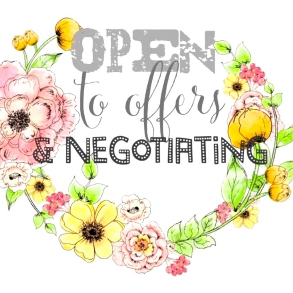Open to reasonable offers!  Negotiations included!
